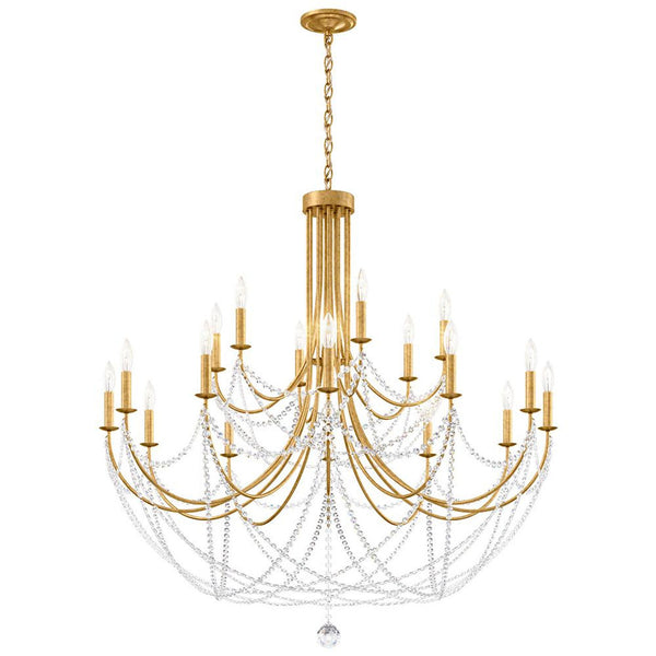 Chandelier, 18-Light, Heirloom Gold, Clear Optic Crystal (RJ1018N-22O 1JD431)