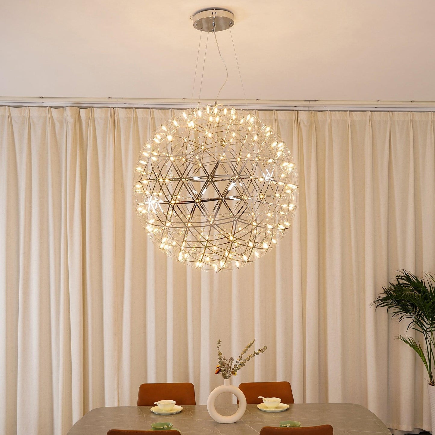 Gold Spark Ball Droplight Pendant Light