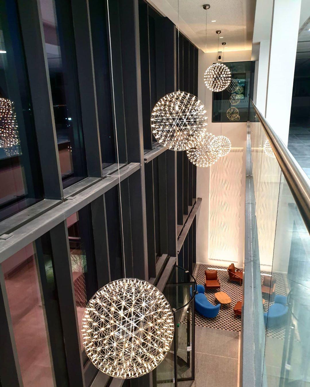 Silver Spark Ball Drop light Pendant Light