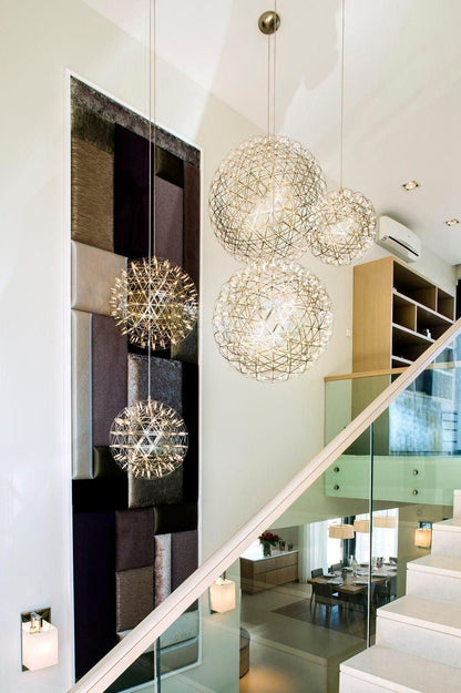 Gold Spark Ball Droplight Pendant Light