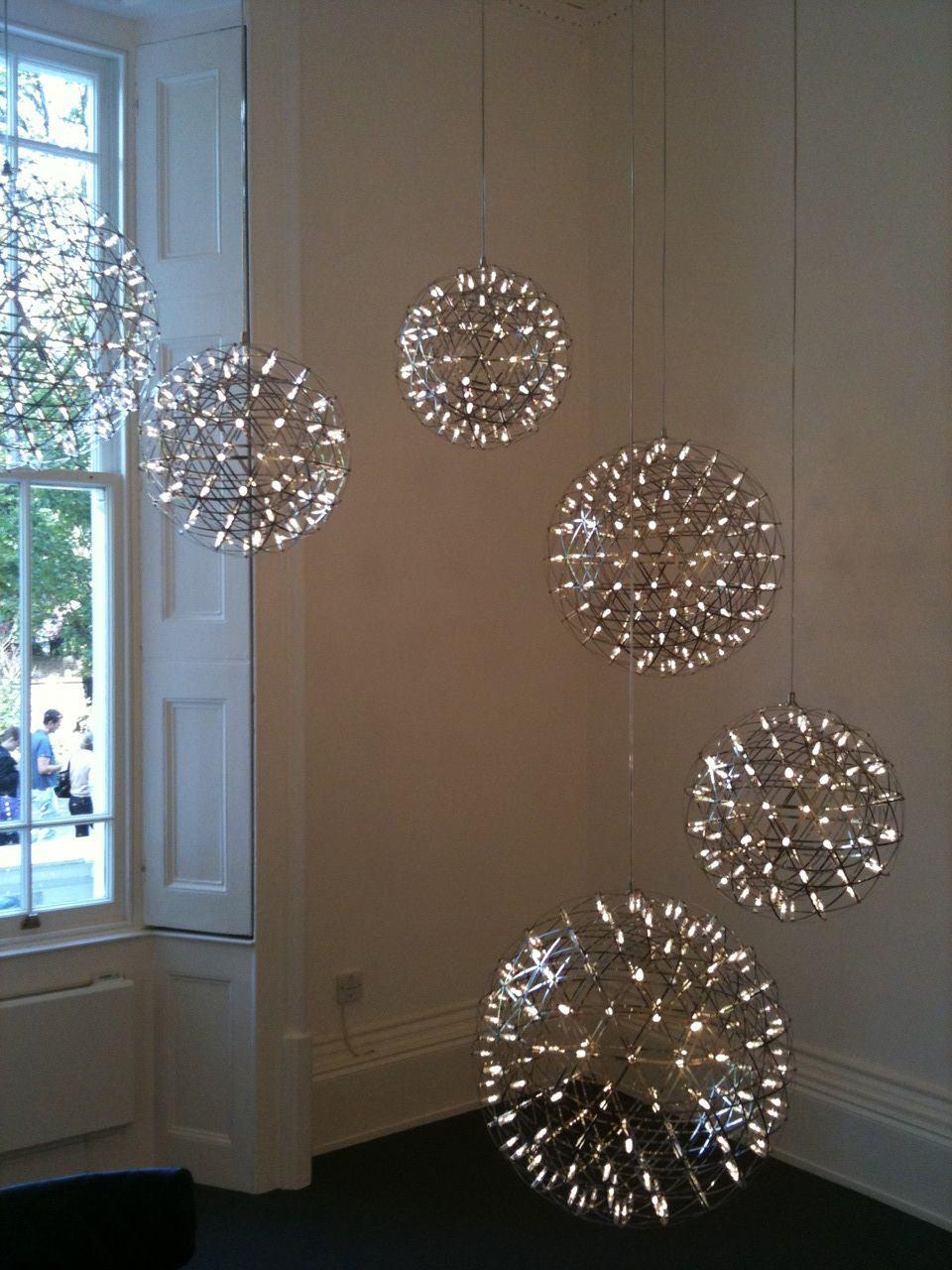 Gold Spark Ball Droplight Pendant Light