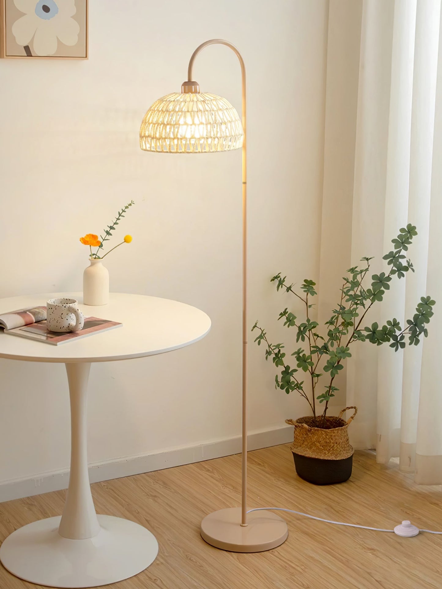 Rattan Arch Floor-standing Lamp Floor Lamp