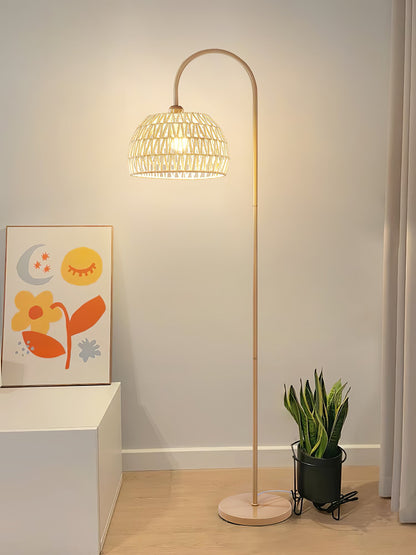 Rattan Arch Floor-standing Lamp Floor Lamp