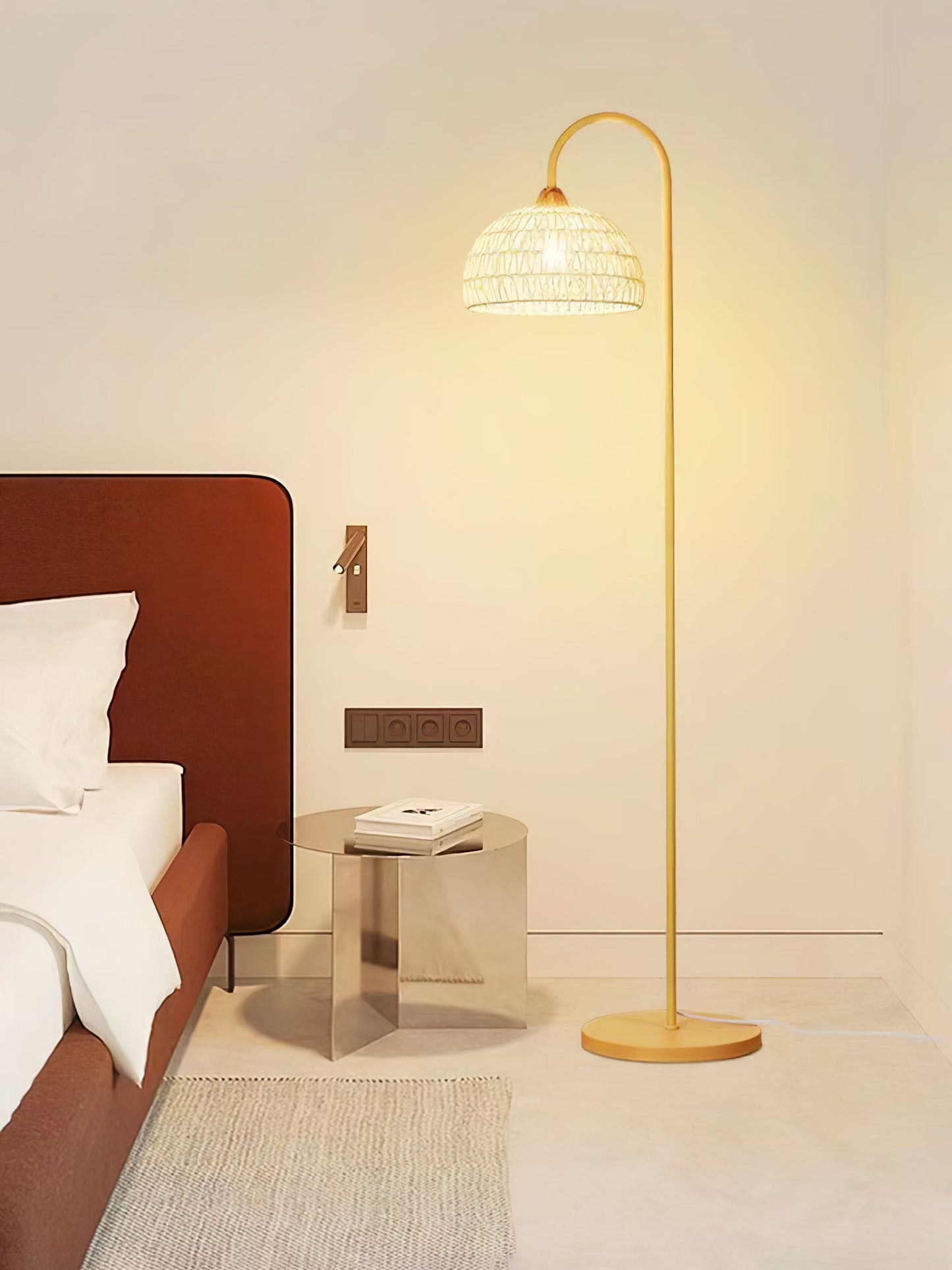 Rattan Arch Floor-standing Lamp Floor Lamp