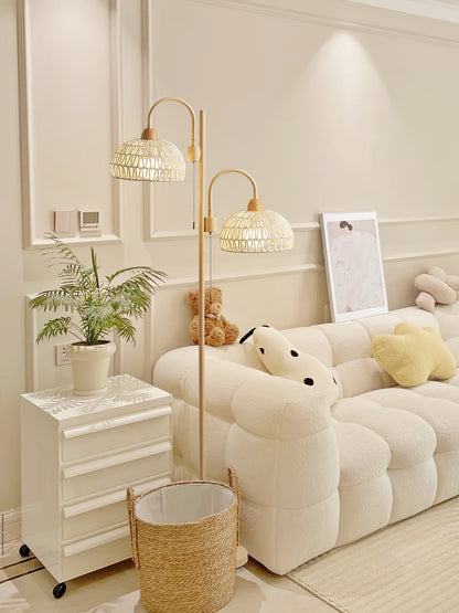 Rattan Arch Floor-standing Lamp Floor Lamp