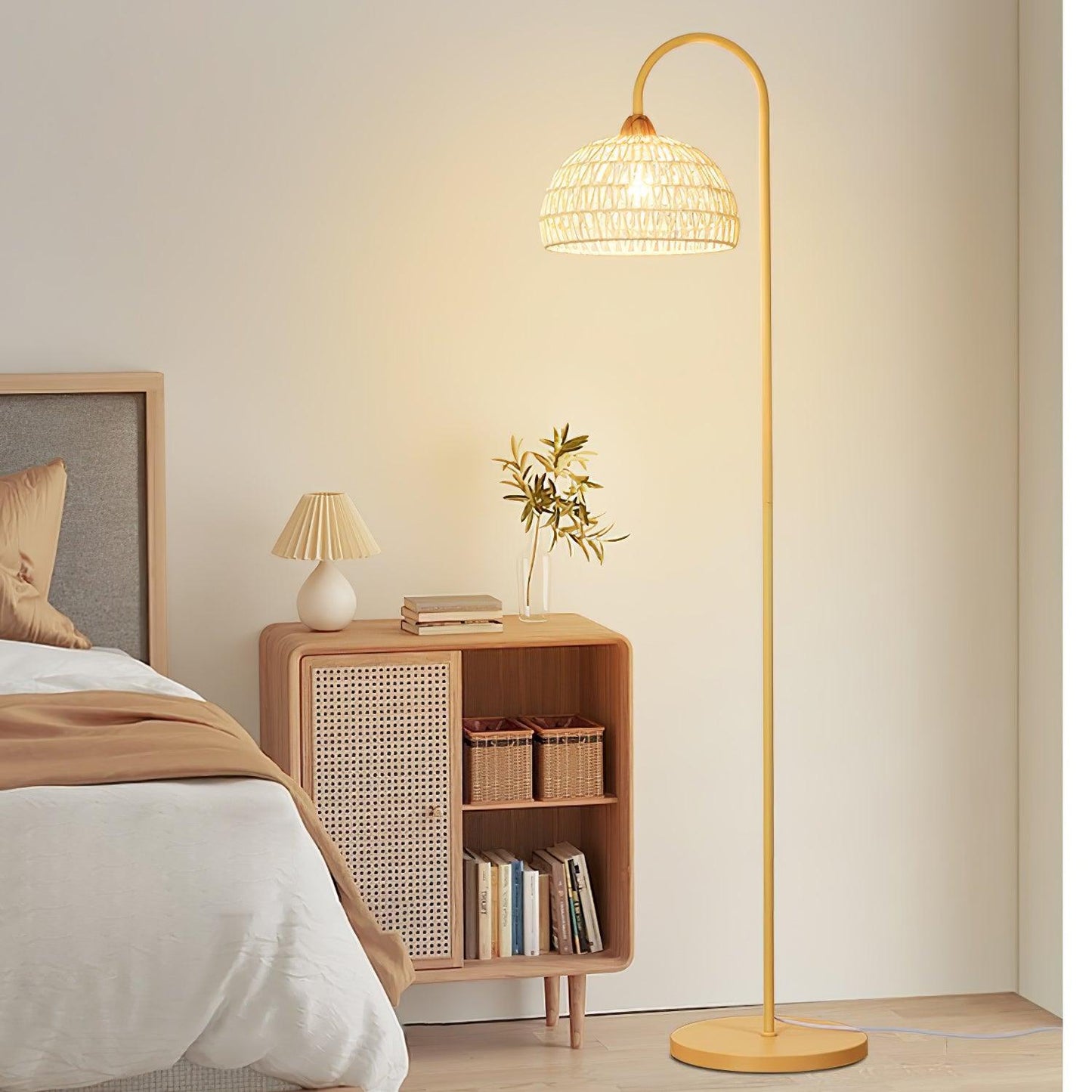 Rattan Arch Floor-standing Lamp Floor Lamp