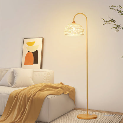 Rattan Arch Floor-standing Lamp Floor Lamp