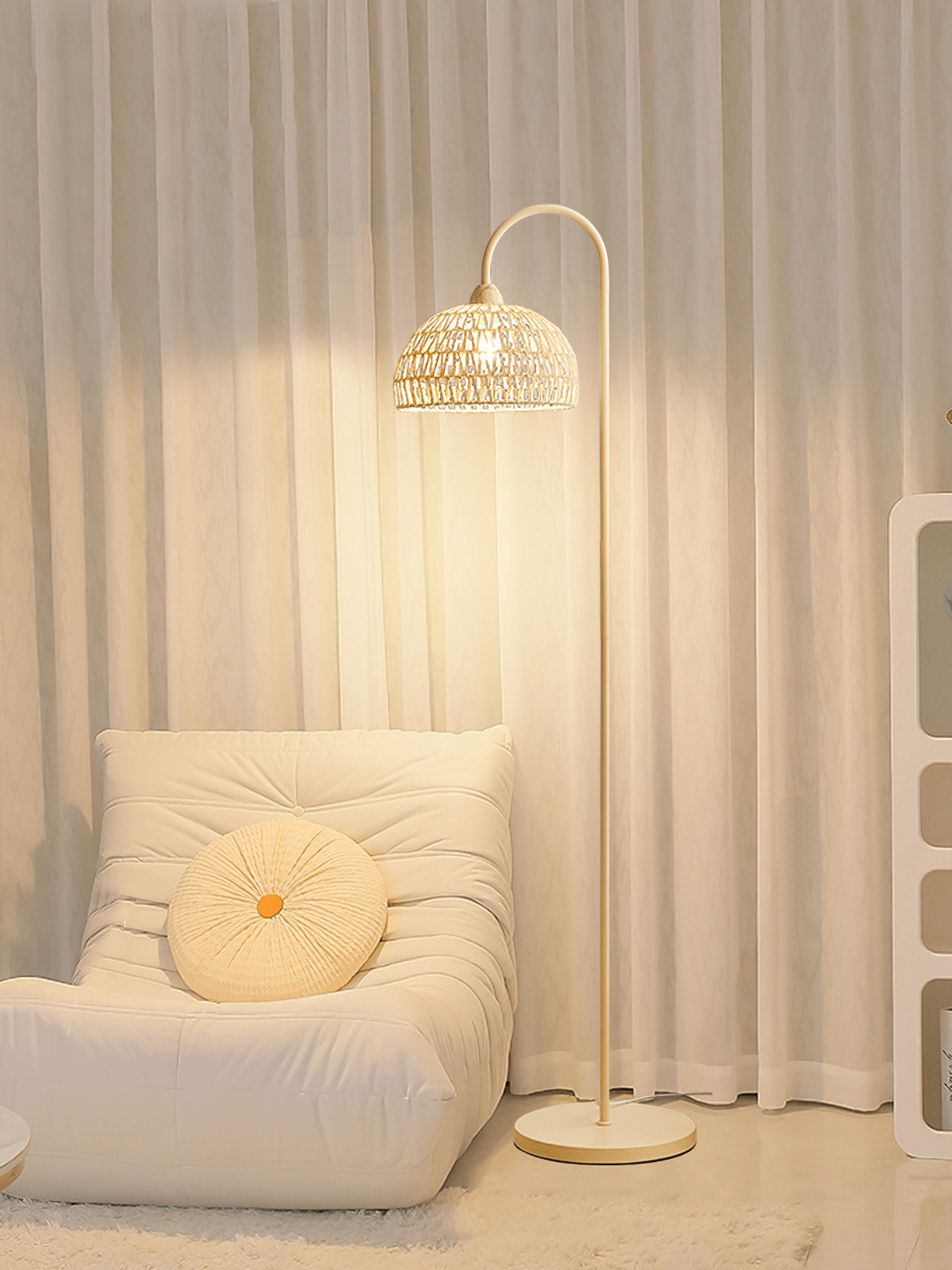 Rattan Arch Floor-standing Lamp Floor Lamp