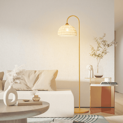 Rattan Arch Floor-standing Lamp Floor Lamp