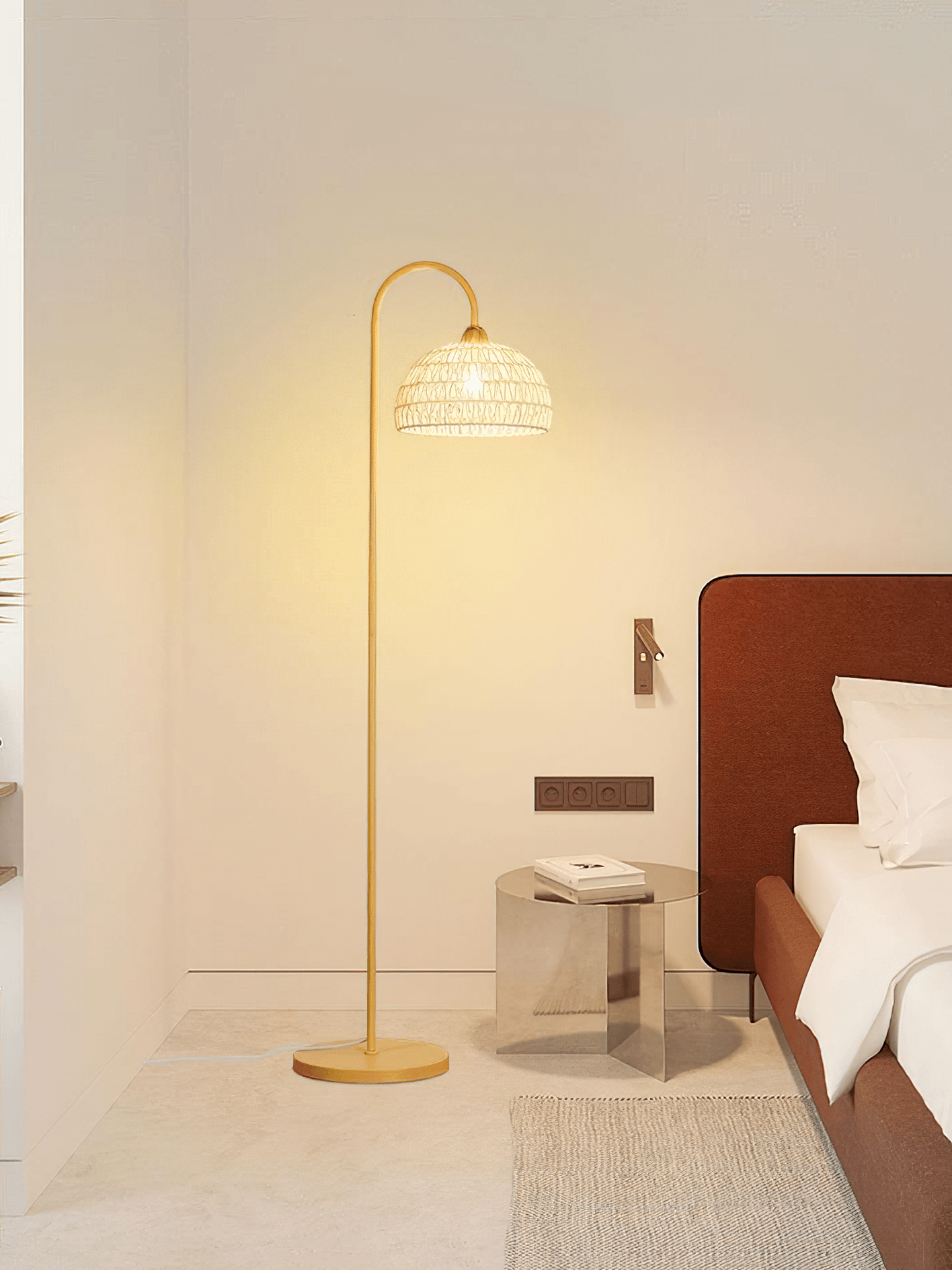 Rattan Arch Floor-standing Lamp Floor Lamp