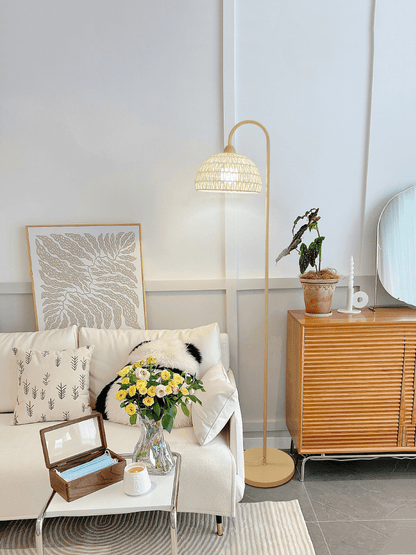 Rattan Arch Floor-standing Lamp Floor Lamp