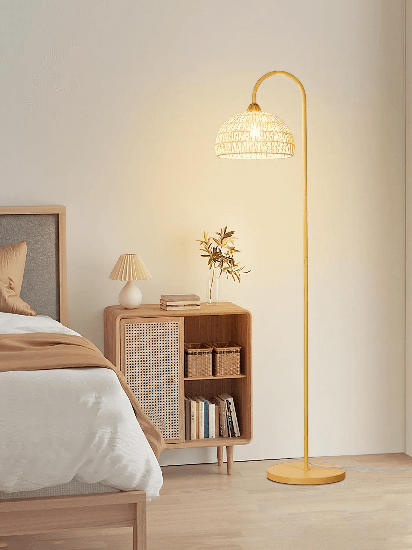 Rattan Arch Floor-standing Lamp Floor Lamp