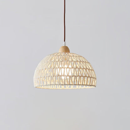 Rattan Arch Ceiling light fitting Pendant Lamp