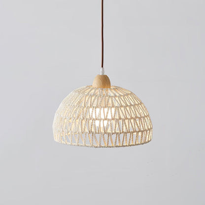 Rattan Arch Ceiling light fitting Pendant Lamp