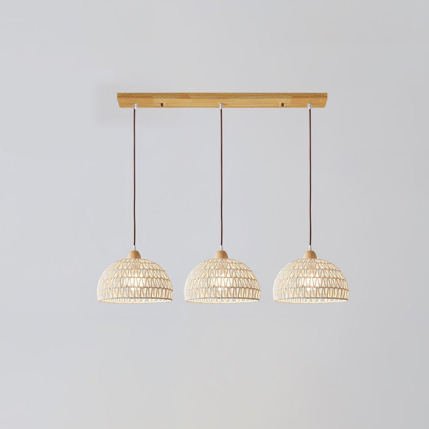 Rattan Arch Ceiling light fitting Pendant Lamp