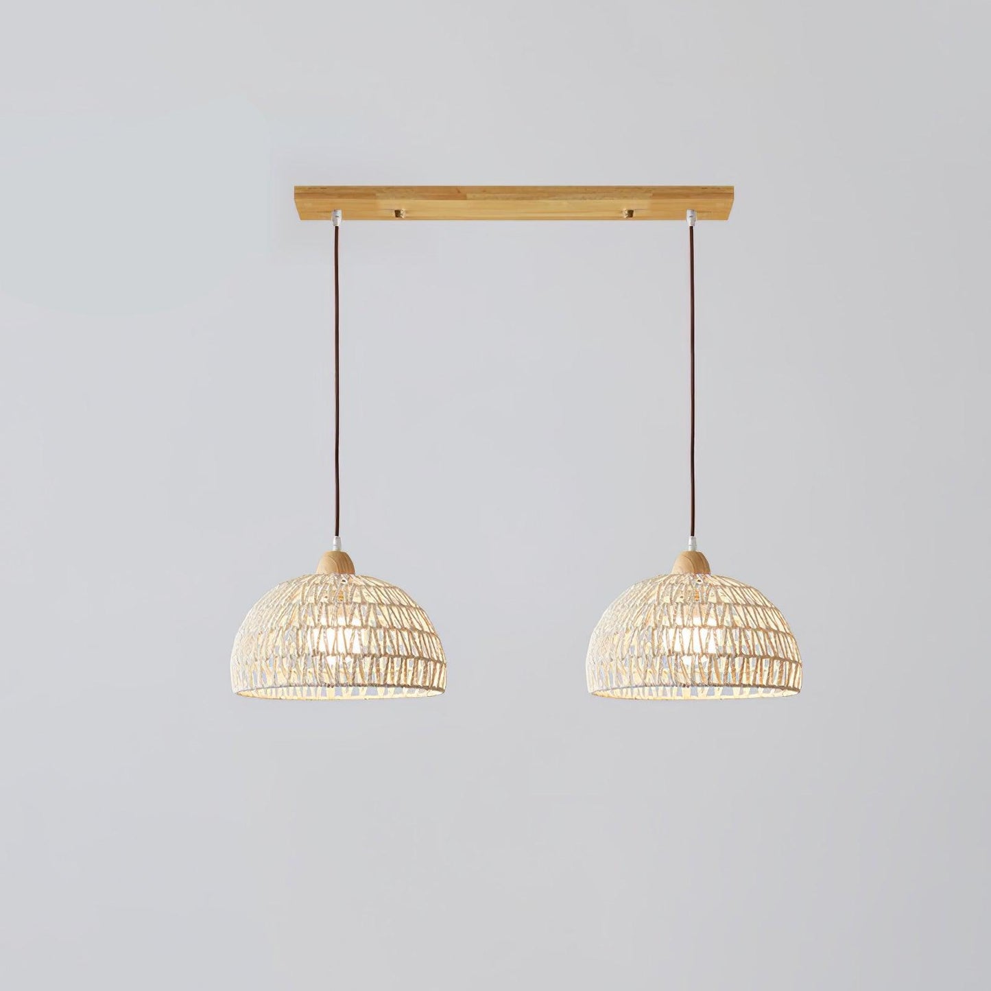 Rattan Arch Ceiling light fitting Pendant Lamp