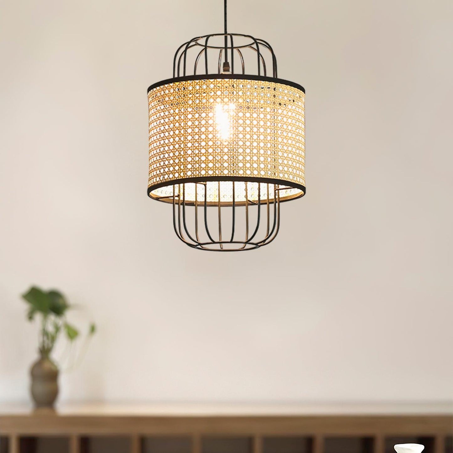 Rattan Aru Drop light Pendant Lamp