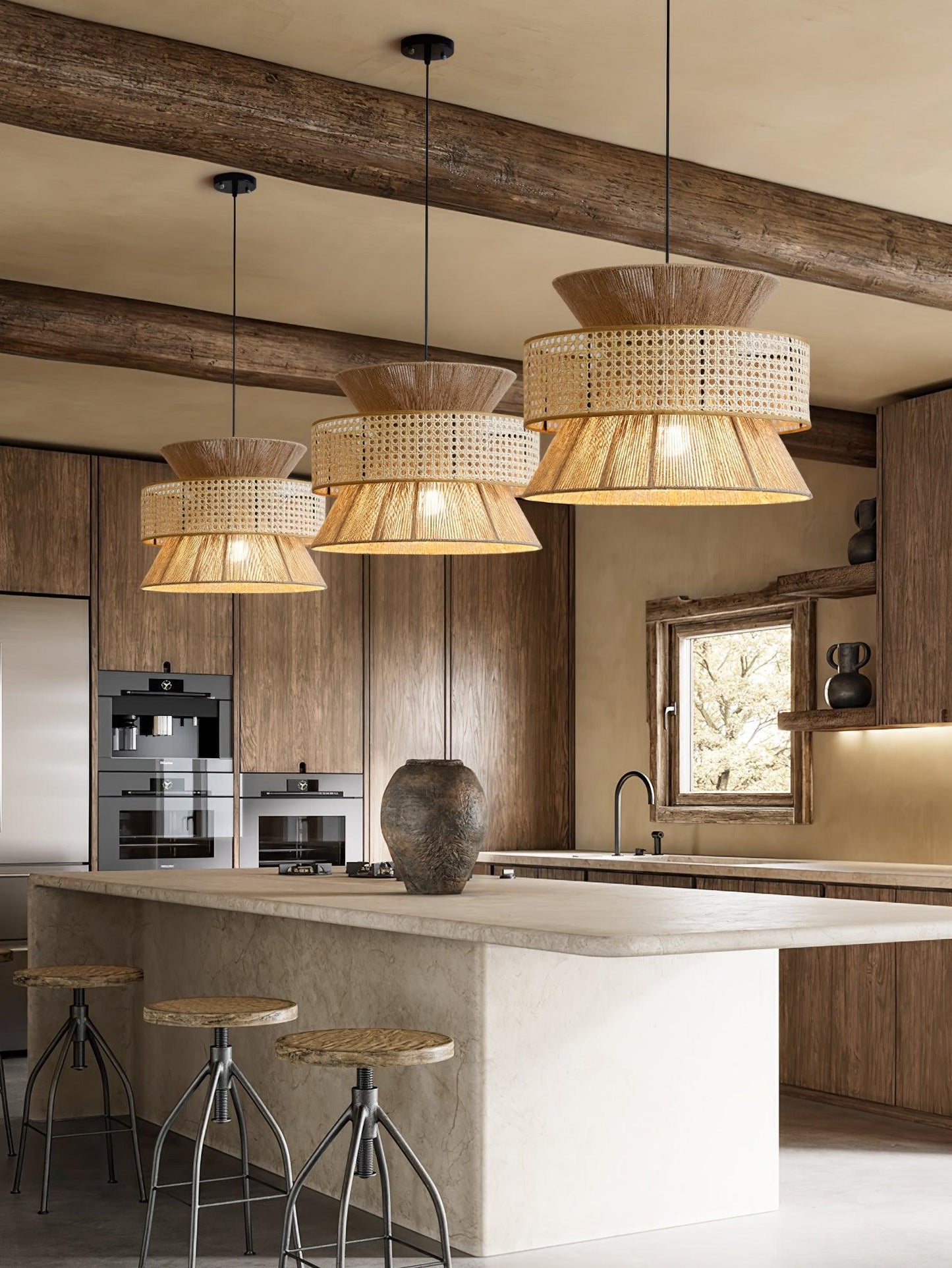 Rattan Bamboo Houselight Pendant Lamp