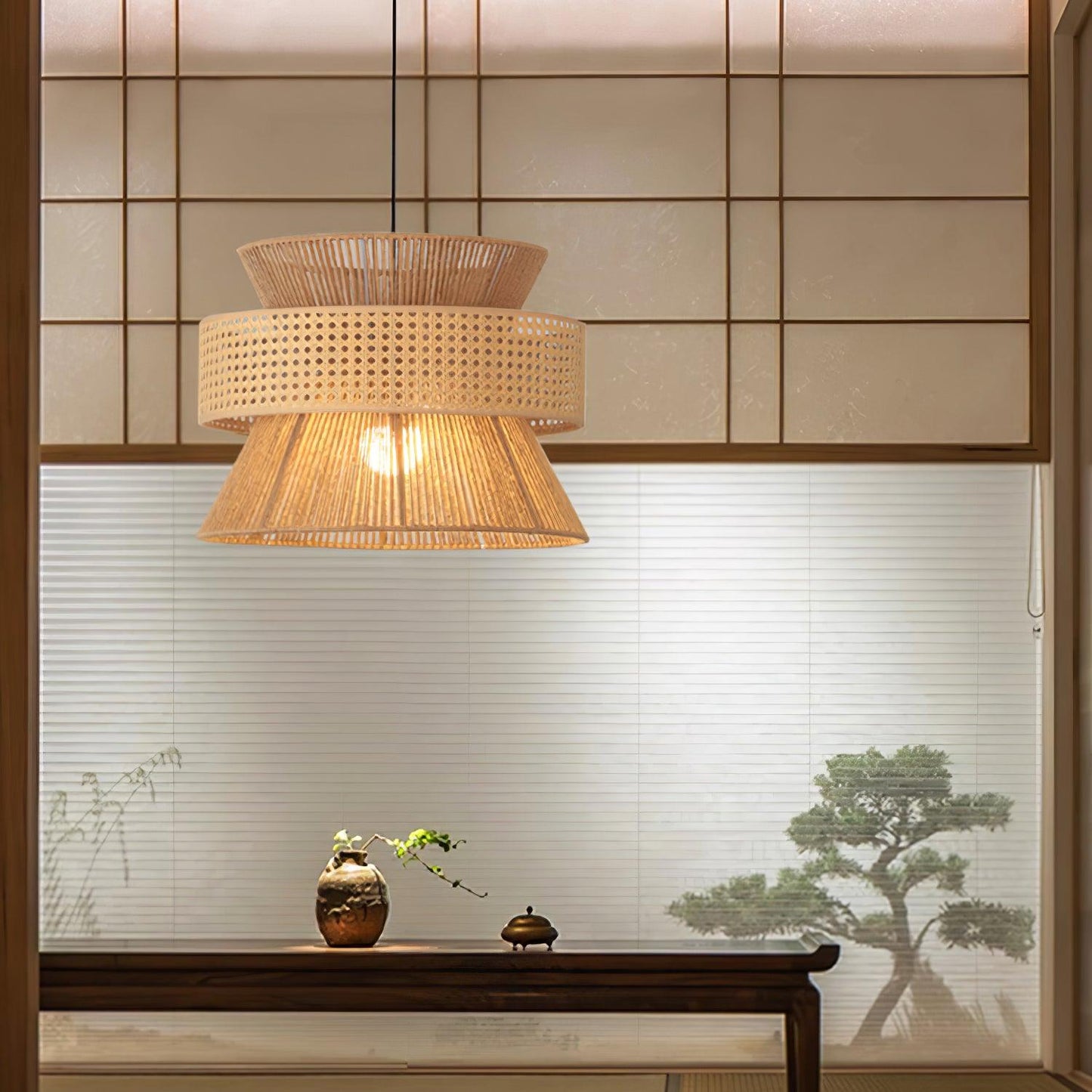 Rattan Bamboo Houselight Pendant Lamp