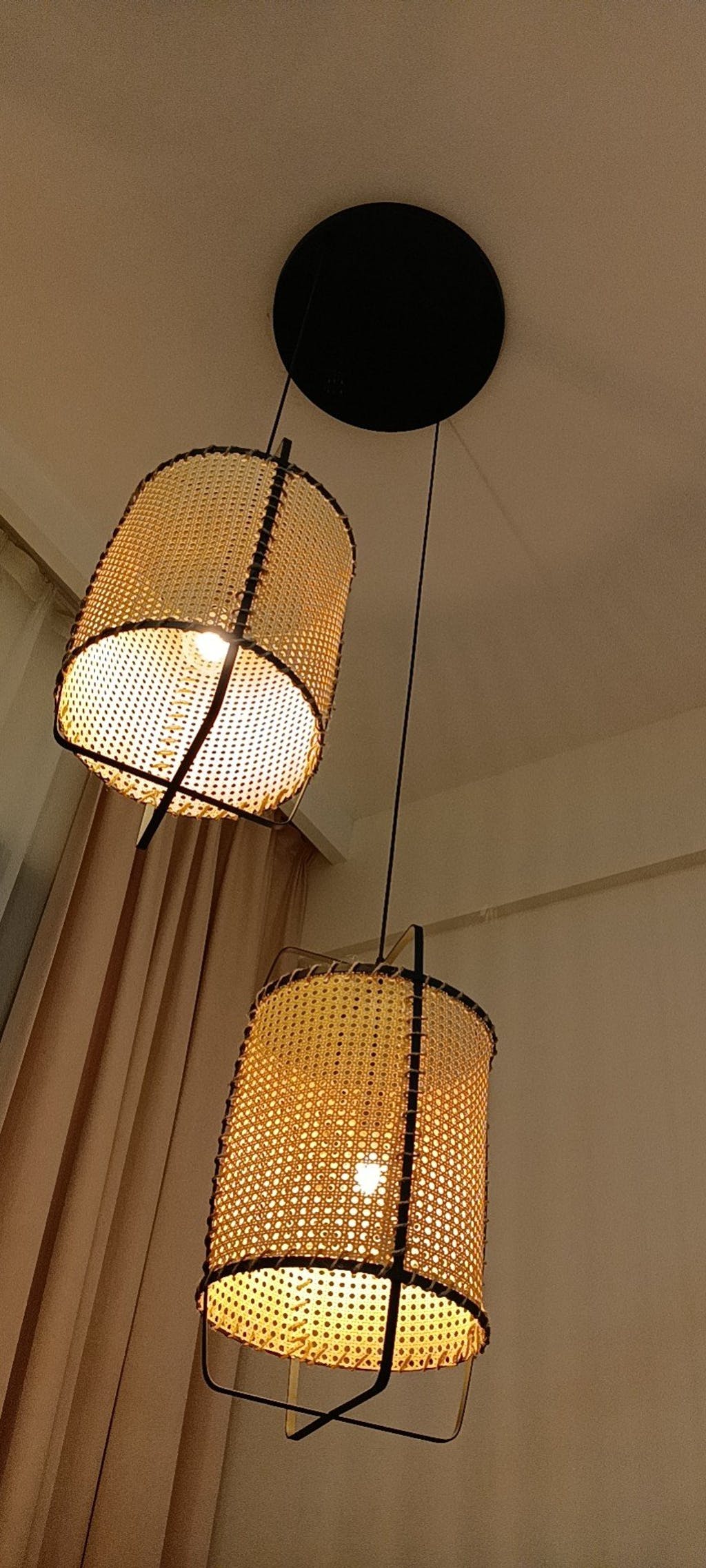 Rattan Cane Hanging light Pendant Light