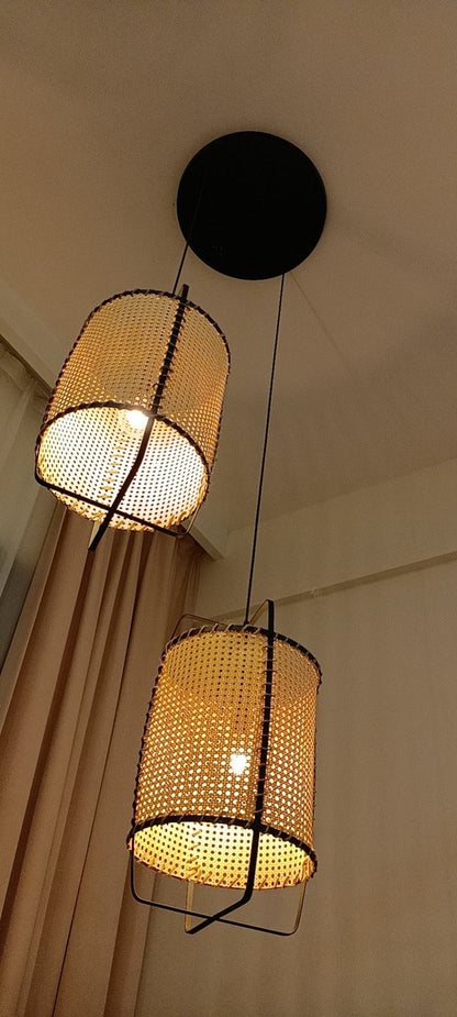 Rattan Cane Hanging light Pendant Light