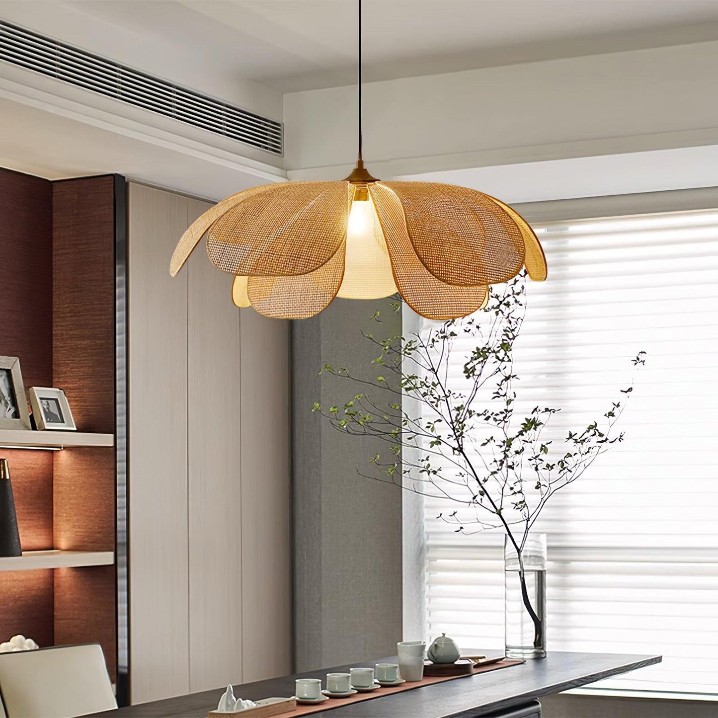 Rattan Petal Houselight Pendant Lamp