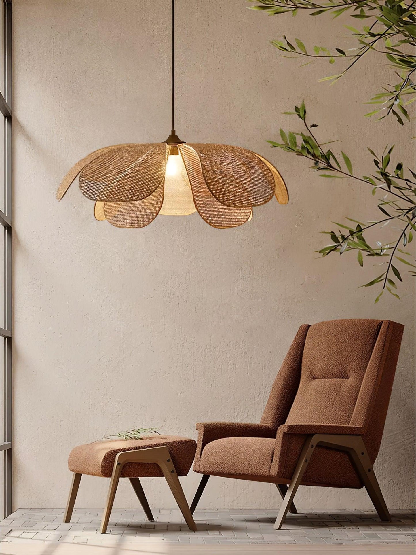 Rattan Petal Houselight Pendant Lamp