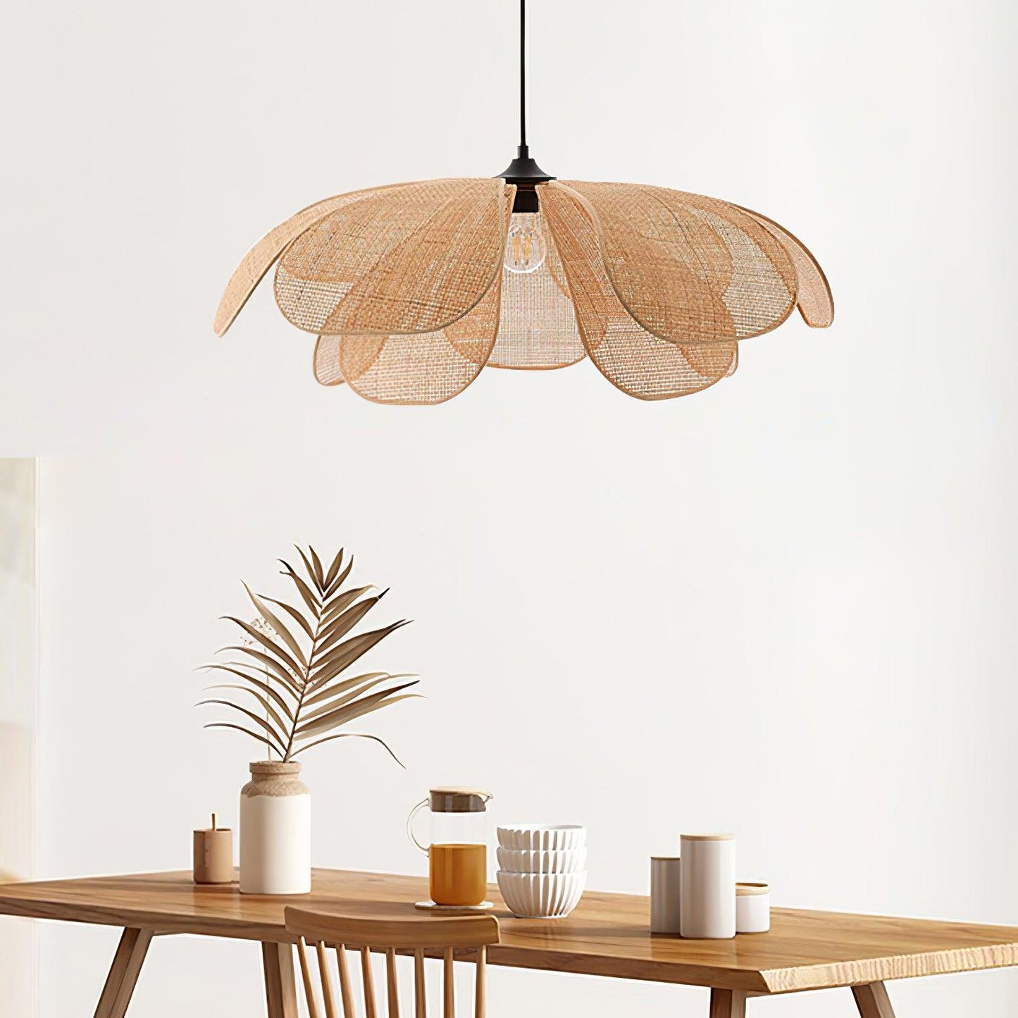 Rattan Petal Houselight Pendant Lamp