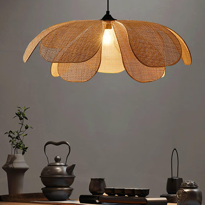 Rattan Petal Houselight Pendant Lamp