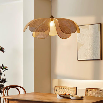 Rattan Petal Houselight Pendant Lamp