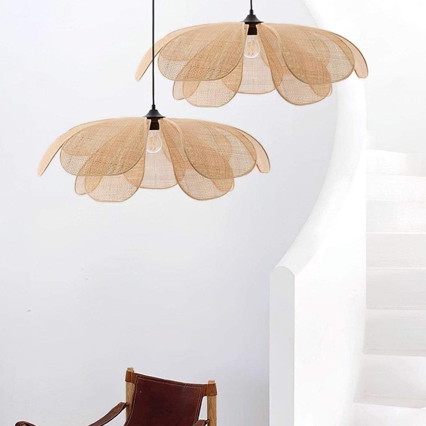 Rattan Petal Houselight Pendant Lamp