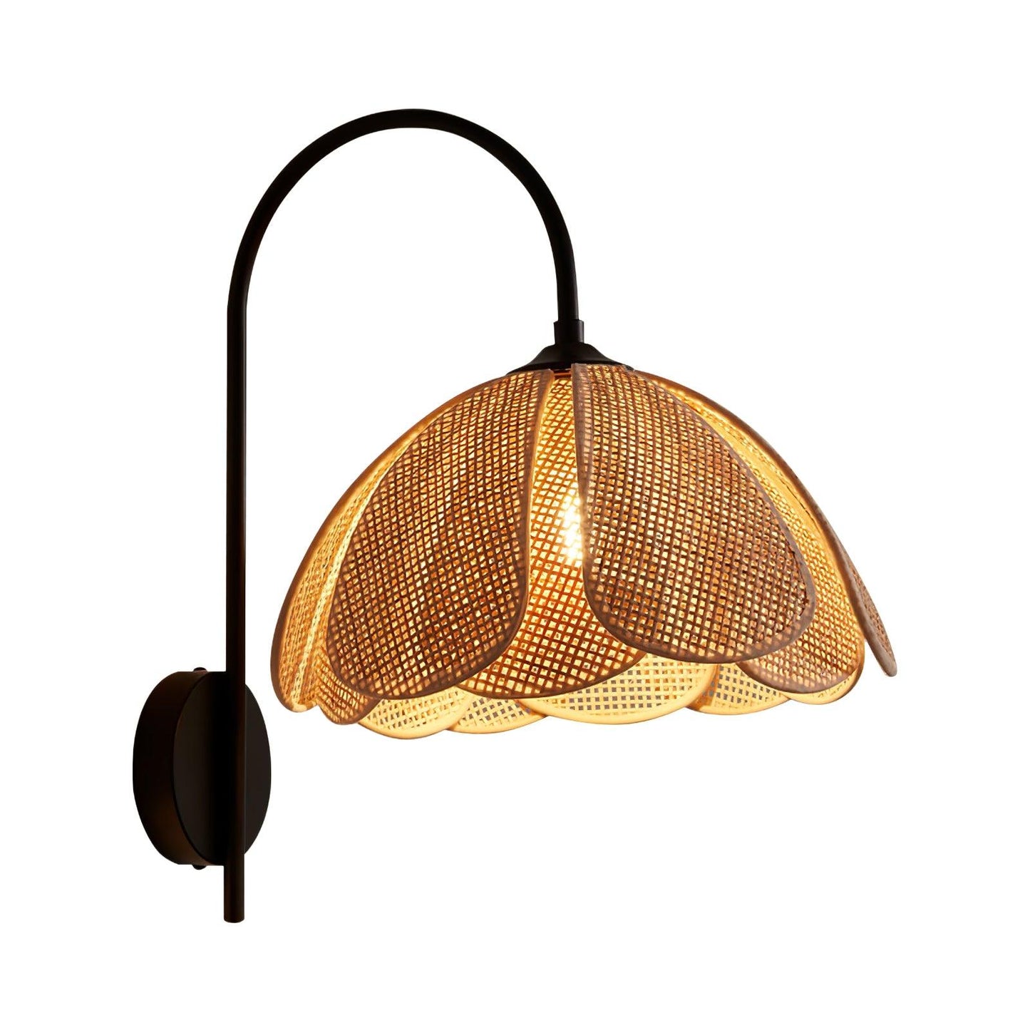 Rattan Petal Lamp bracket Wall Lamp