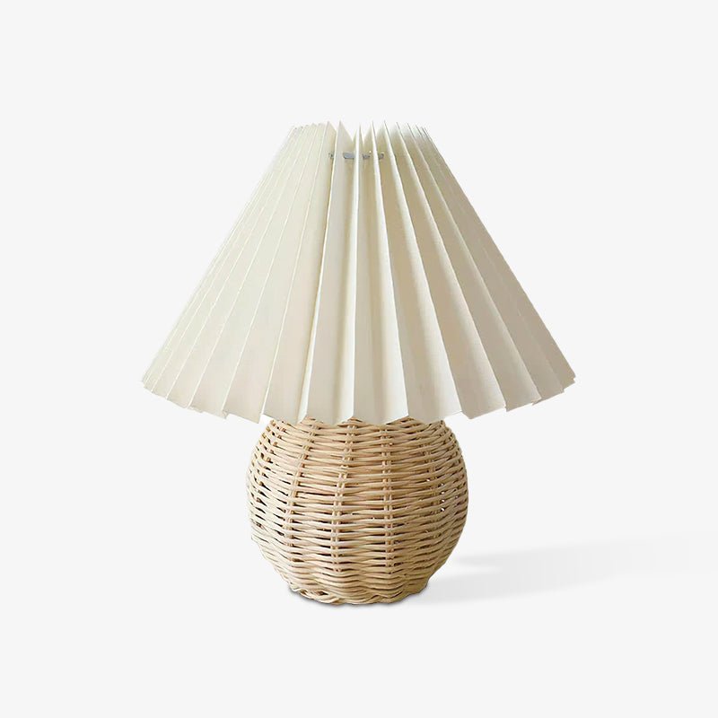 Rattan Pleated Portable lamp Table lamp