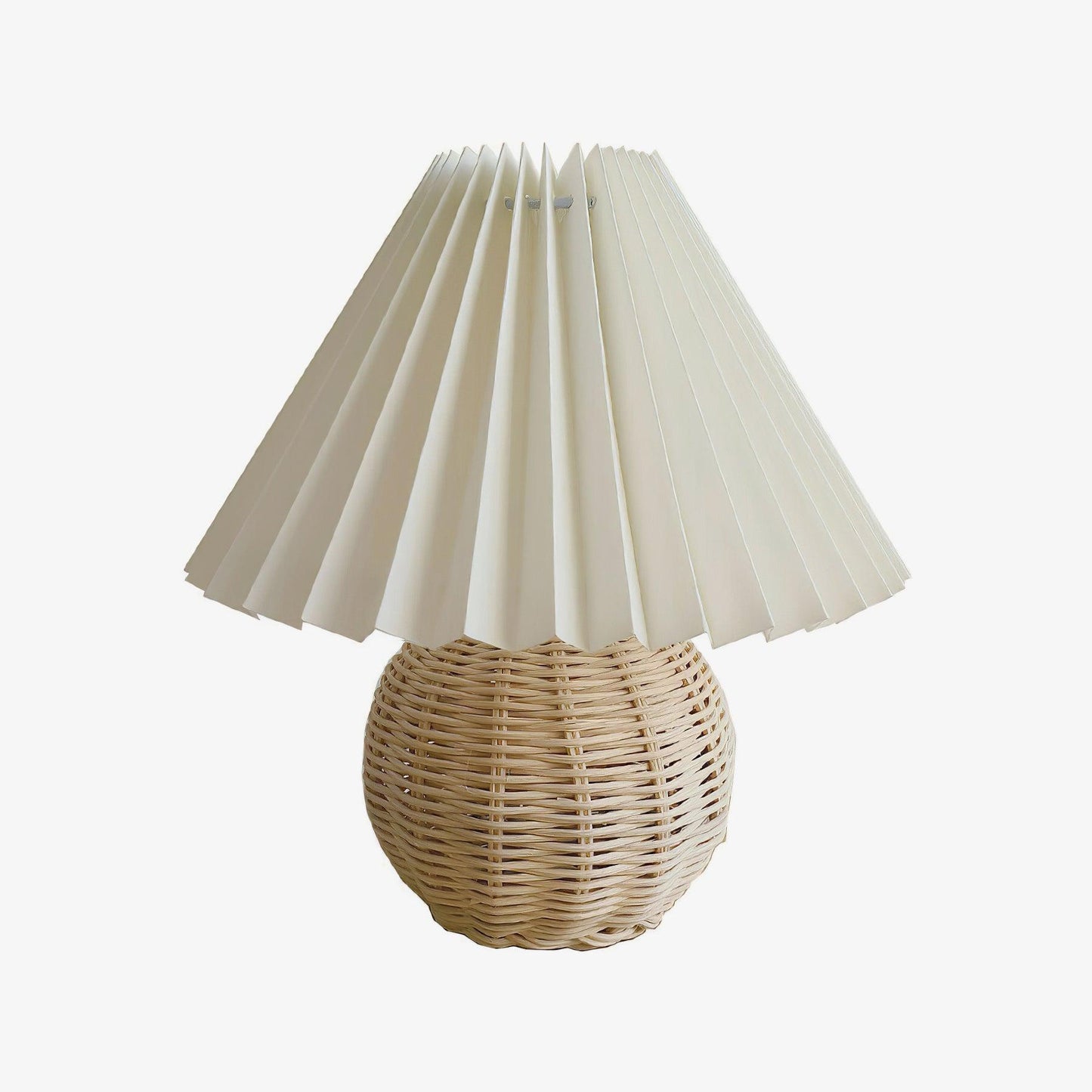 Rattan Pleated Portable lamp Table lamp