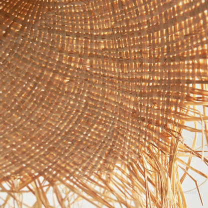 Rattan Straw Hat Hanging light Pendant Light