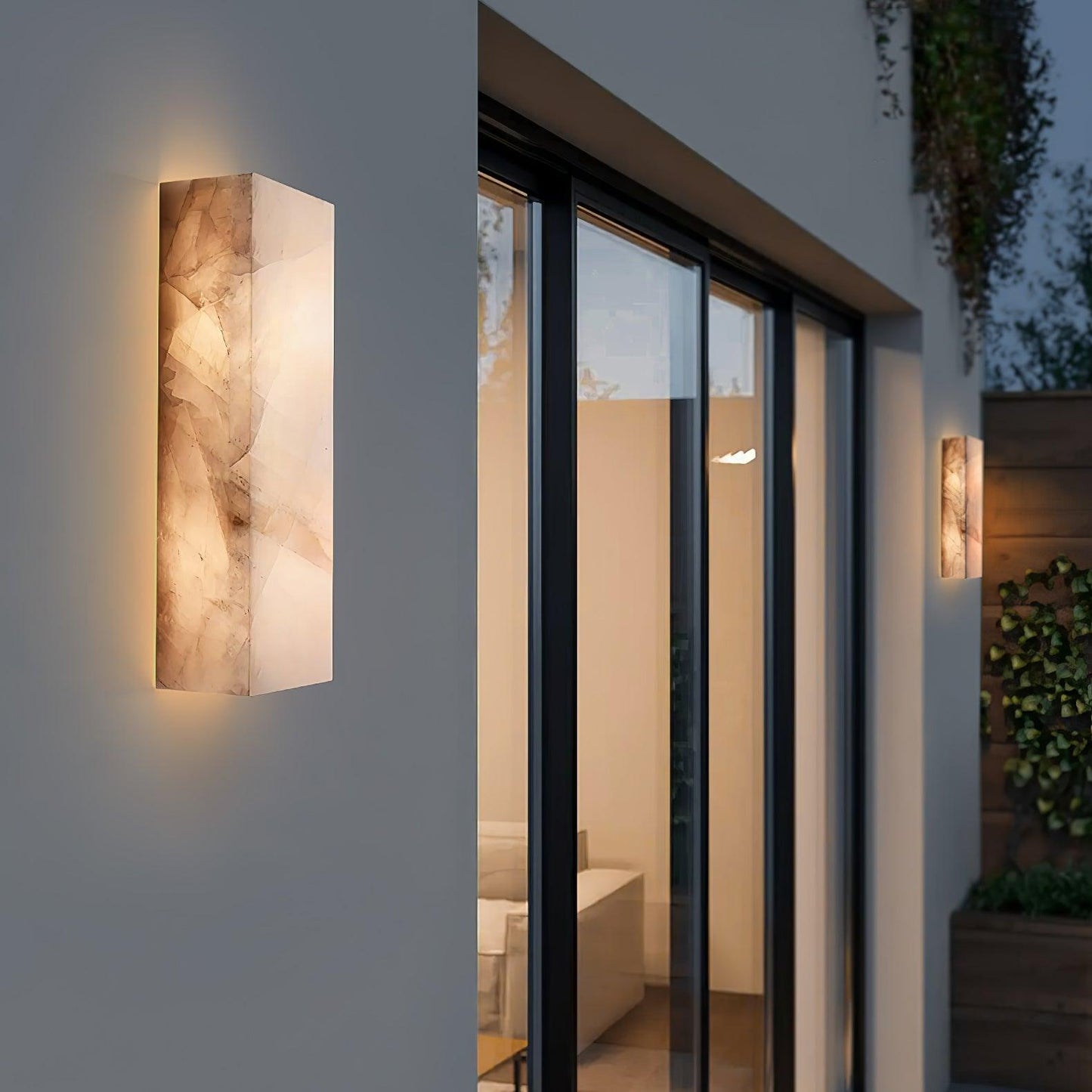 Rectangular Alabaster Wall-mounted lamp Wall Sconce