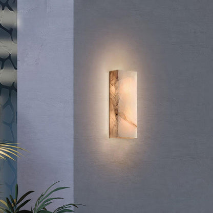 Rectangular Alabaster Wall-mounted lamp Wall Sconce