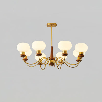 Regency Globe Gasolier Chandelier