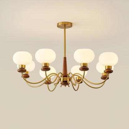 Regency Globe Gasolier Chandelier