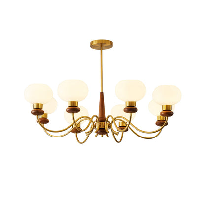 Regency Globe Gasolier Chandelier