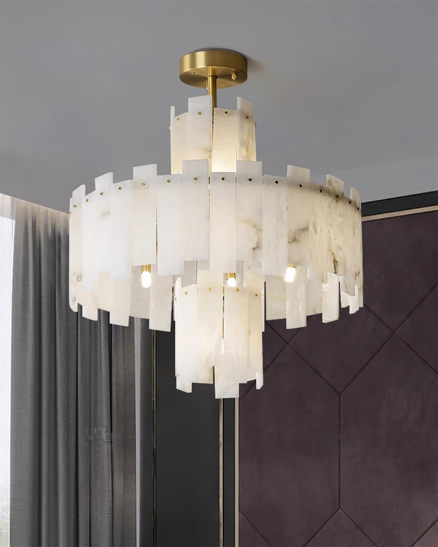 Regina Alabaster Ceiling fixture Chandelier