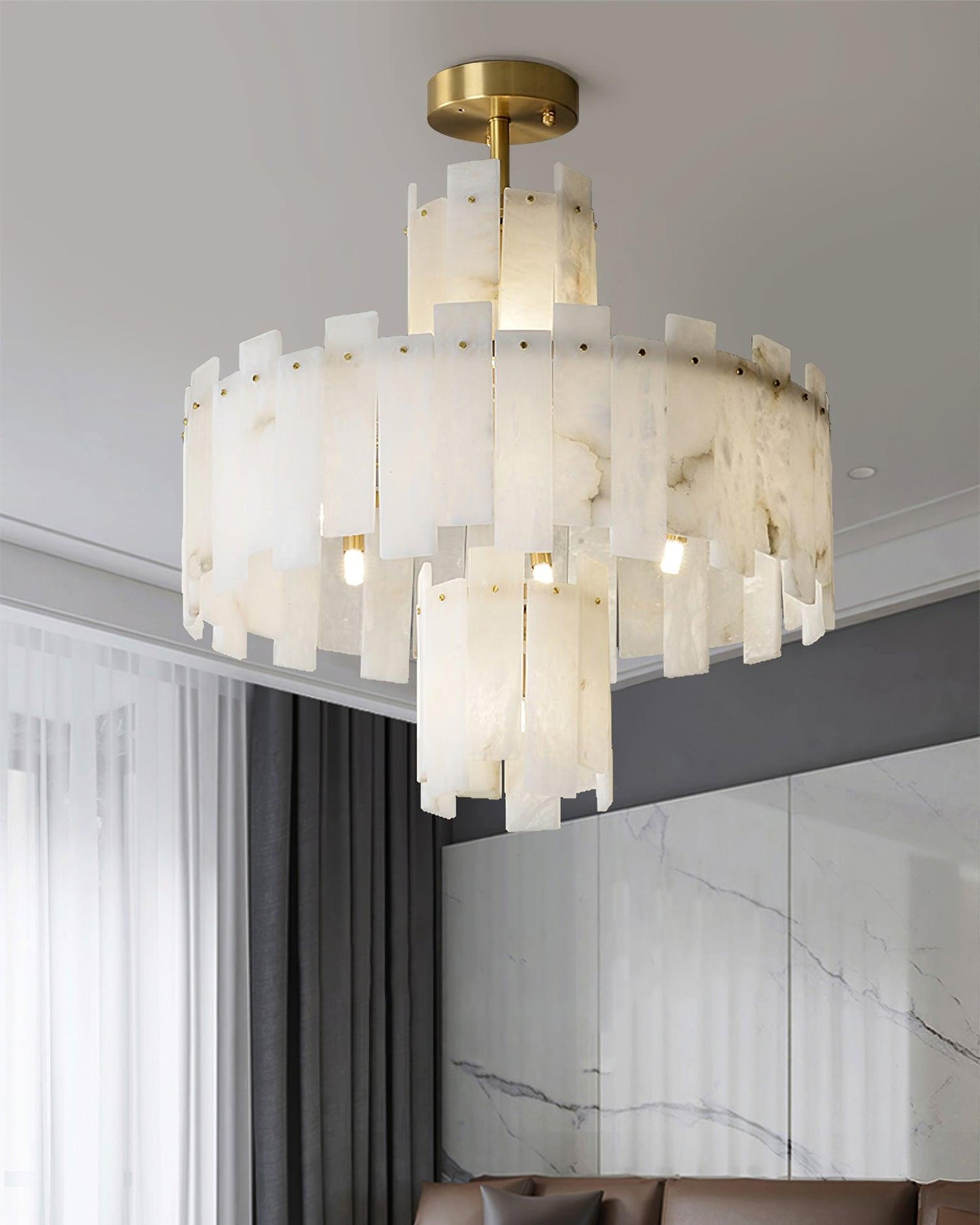 Regina Alabaster Ceiling fixture Chandelier