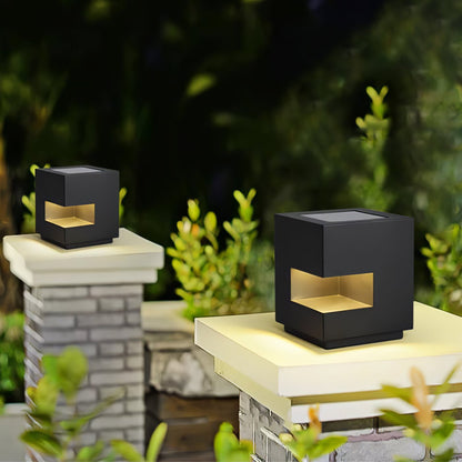 Regular Cube Post Floodlight Outdoor Light