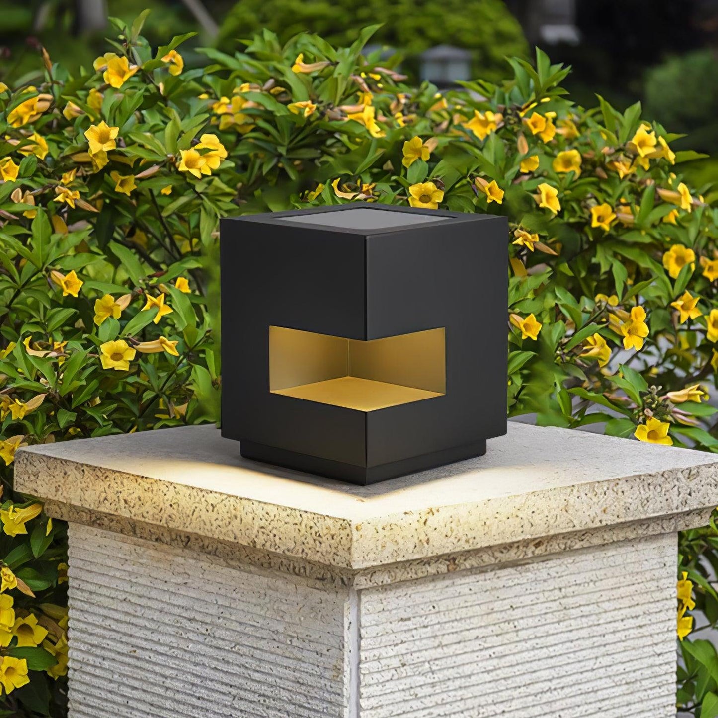 Regular Cube Post Floodlight Outdoor Light