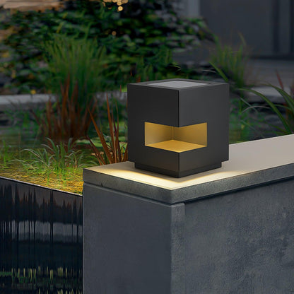 Regular Cube Post Floodlight Outdoor Light