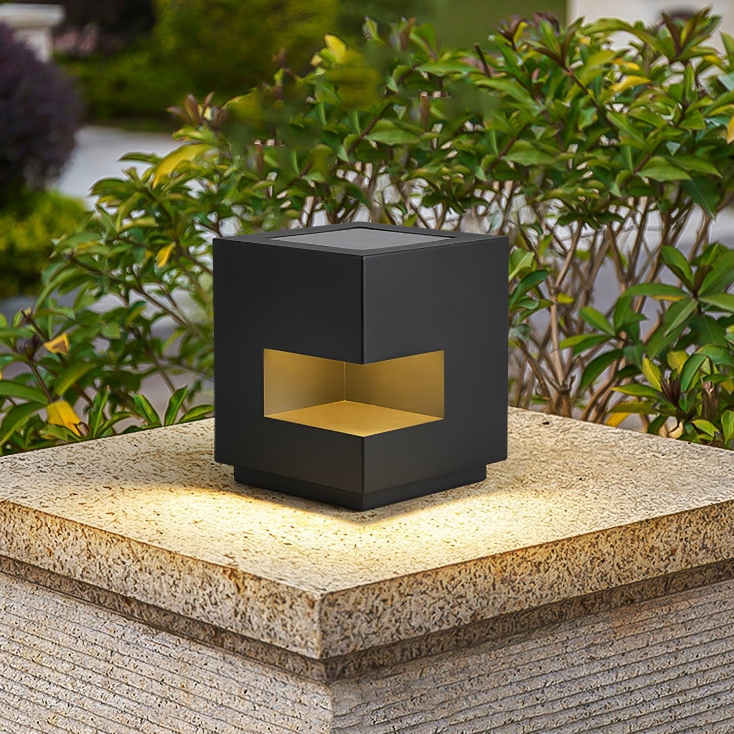 Regular Cube Post Floodlight Outdoor Light