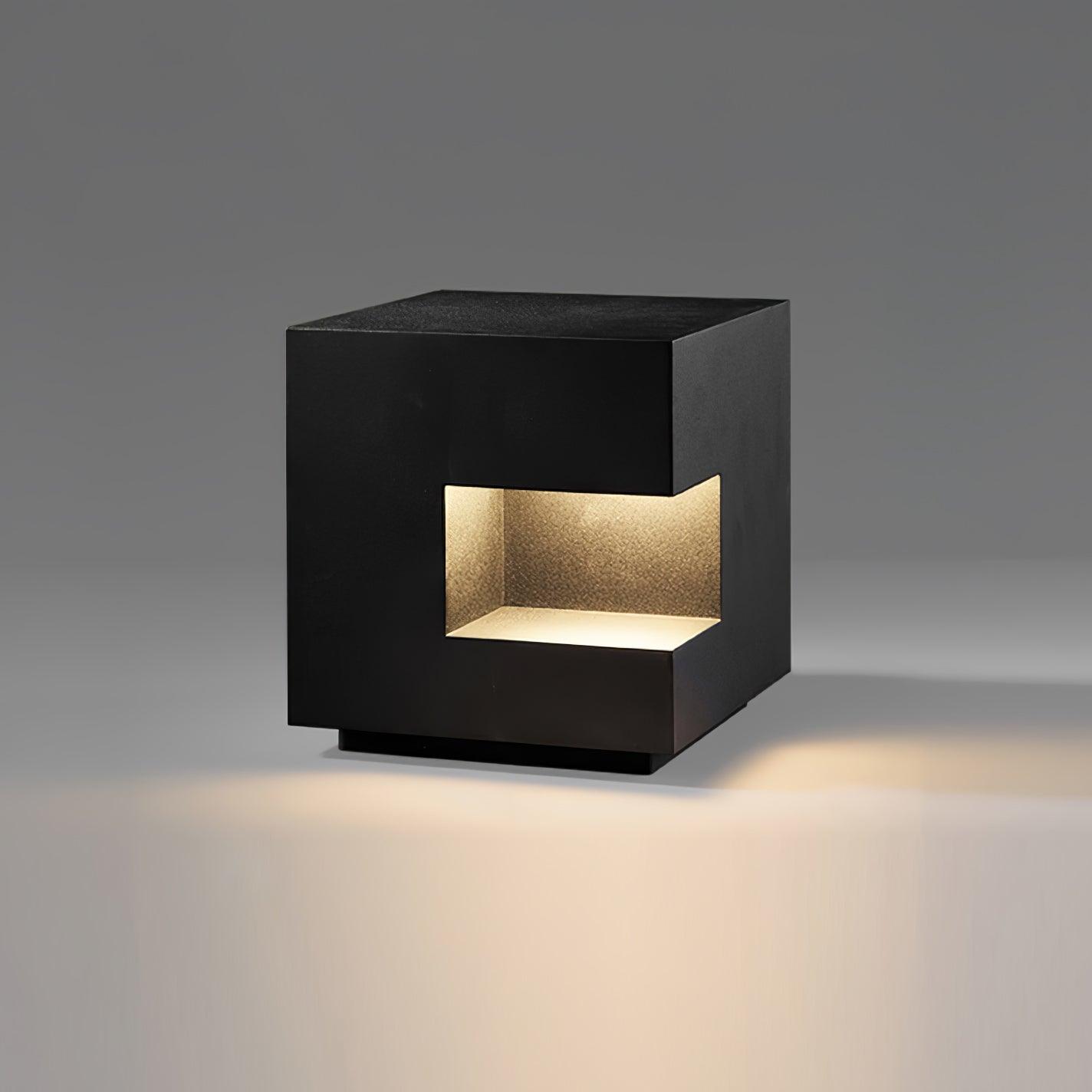 Regular Cube Post Floodlight Outdoor Light