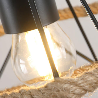 Retro Hemp Rope Exquisite Houselight Pendant Light