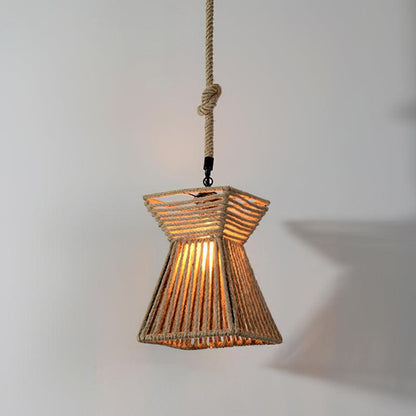 Retro Hemp Rope Exquisite Houselight Pendant Light