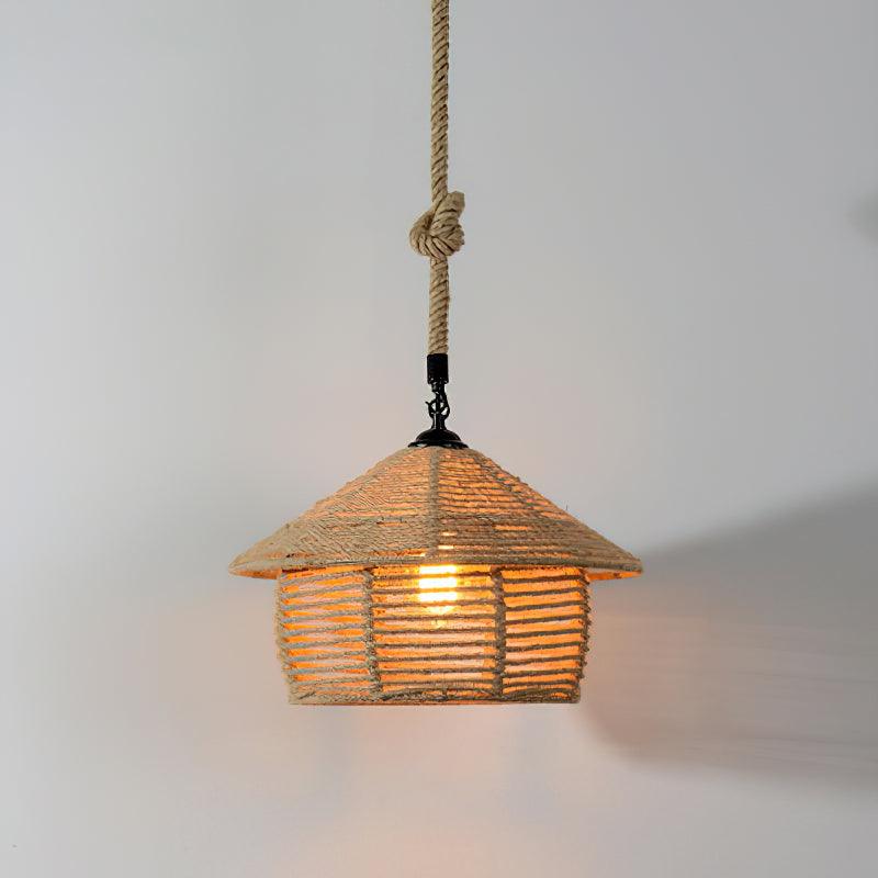 Retro Hemp Rope Exquisite Houselight Pendant Light